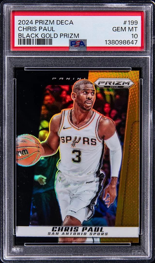 2024-25 Panini Chris Paul Prizim Deca Black Gold Prizm #199 card image
