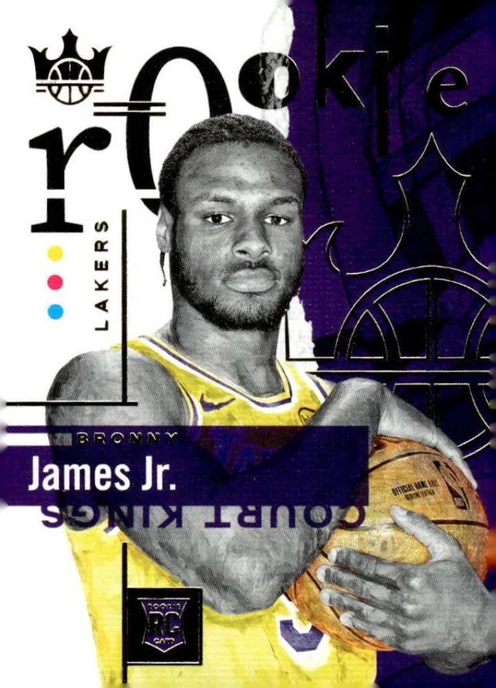 2024-25 Panini Court Kings Bronny James #124 card image