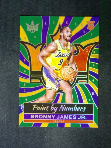 2024-25 Panini Court Kings Bronny James Paint by Number #23 card image