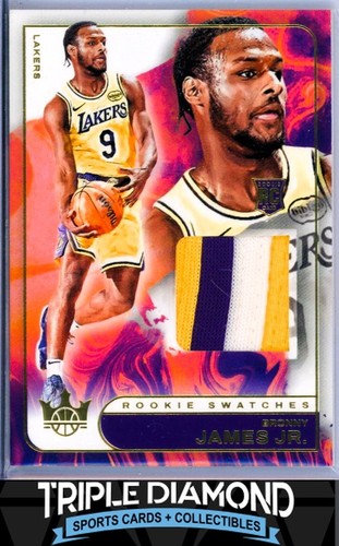 2024-25 Panini Court Kings Bronny James Rookie Swatches #RJS-BJJ card image