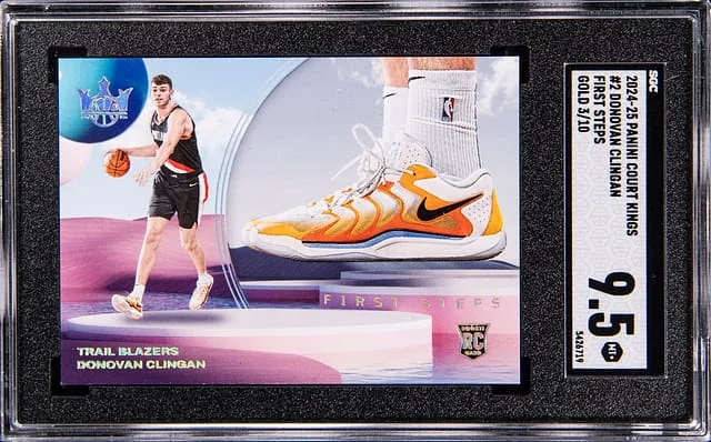 2024-25 Panini Court Kings Donovan Clingan First Steps-Gold #2 card image