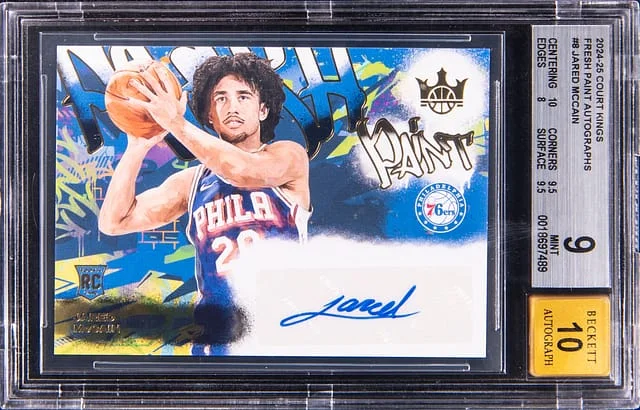 2024-25 Panini Court Kings Jared McCain Fresh Paint Autographs #FP-JAR card image