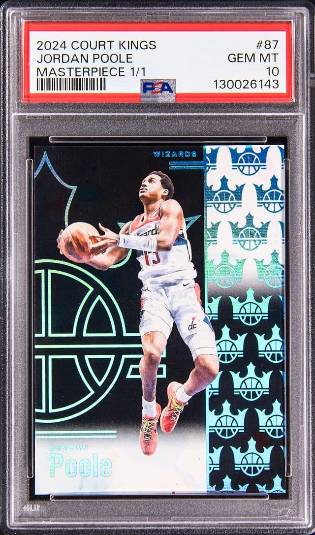 2024-25 Panini Court Kings Jordan Poole Masterpiece #87 card image