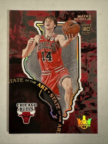 2024-25 Panini Court Kings Matas Buzelis State of the Art #10 card image