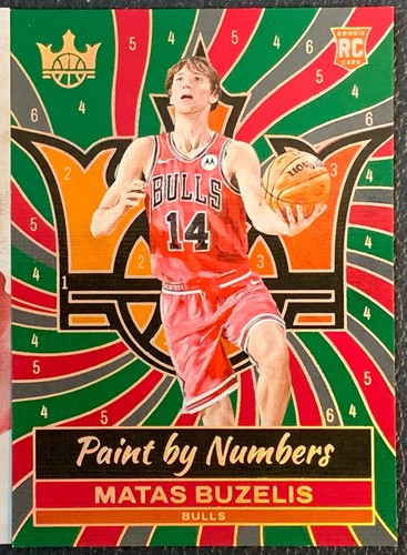 2024-25 Panini Court Kings Matas Buzelis Paint by Number #17 card image