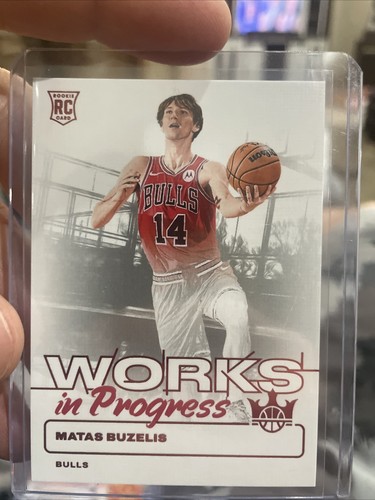 2024-25 Panini Court Kings Matas Buzelis Works in Progress #19 card image