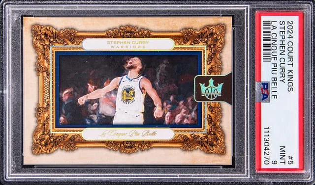 2024-25 Panini Court Kings Stephen Curry La Cinque Piu Belle #5 card image