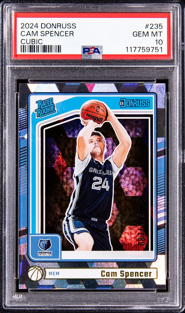 2024-25 Panini Donruss Cam Spencer Rated Cubic #235 card image