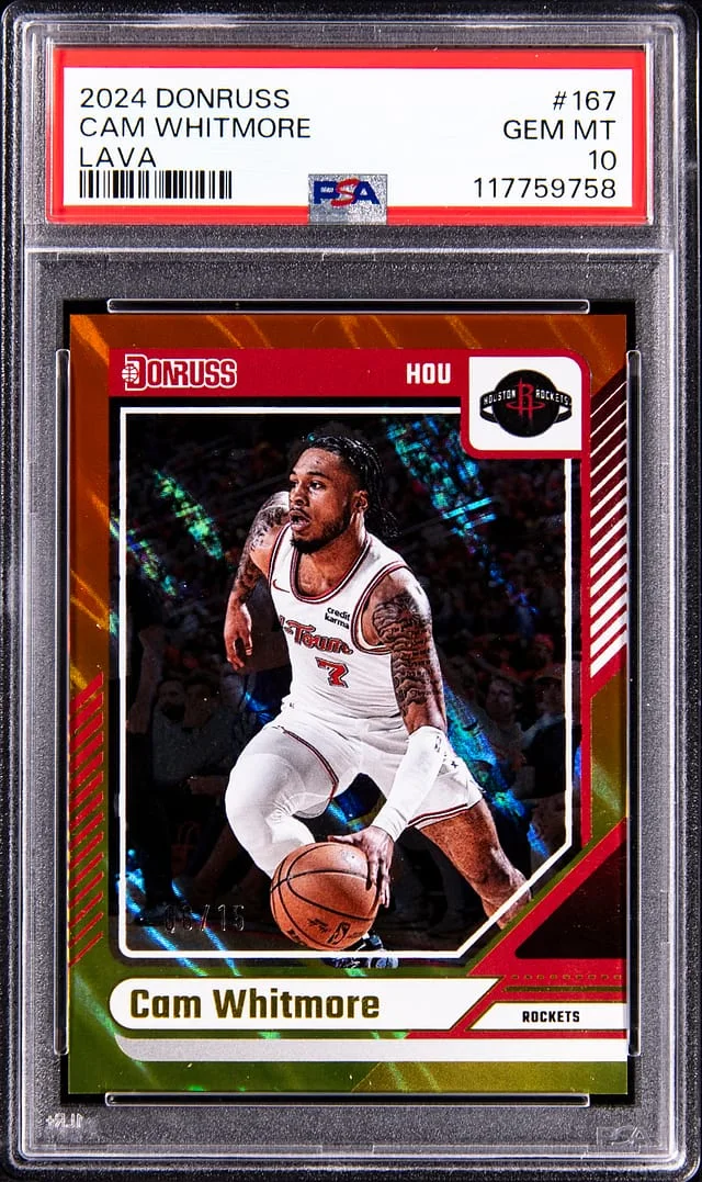 2024-25 Panini Donruss Cam Whitmore Lava #167 card image