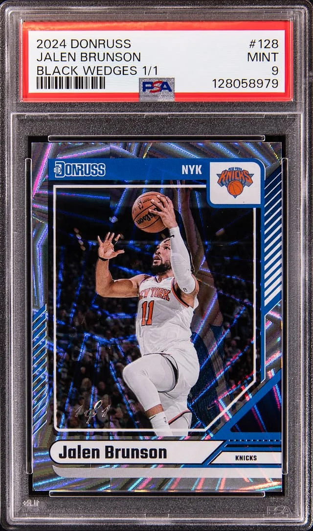 2024-25 Panini Donruss Jalen Brunson Black Wedges #128 card image