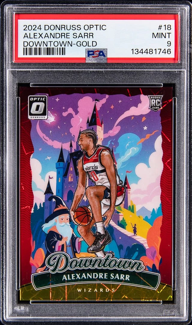2024-25 Panini Donruss Optic Alexandre Sarr Downtown Gold #18 card image