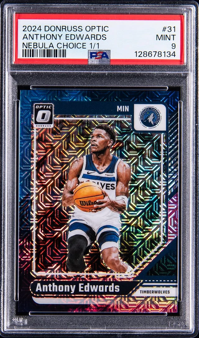 2024-25 Panini Donruss Optic Anthony Edwards Nebula Choice #31 card image