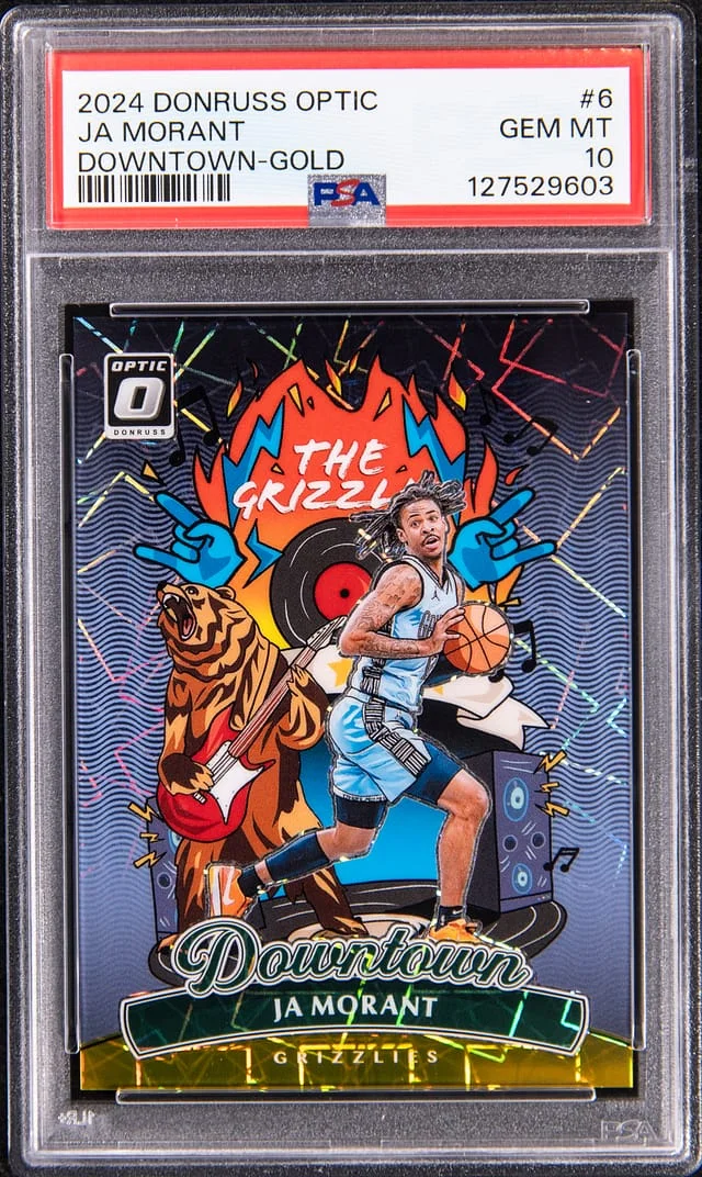 2024-25 Panini Donruss Optic Ja Morant Downtown Gold #6 card image