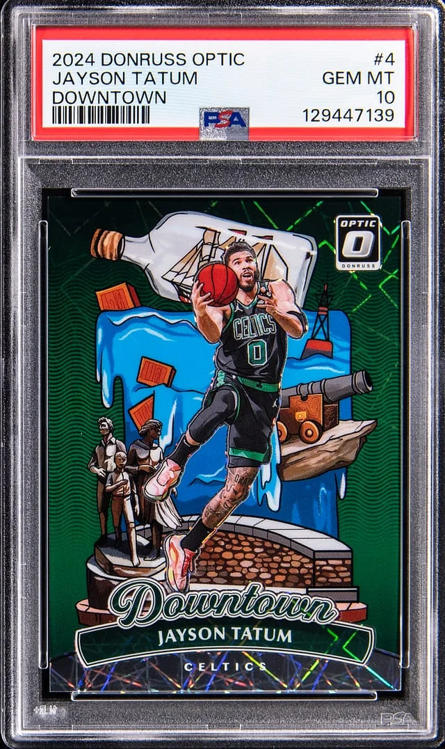 2024-25 Panini Donruss Optic Jayson Tatum Downtown #4 card image