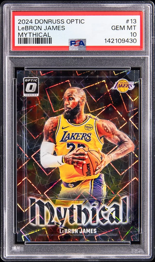 2024-25 Panini Donruss Optic LeBron James Mythical #13 card image