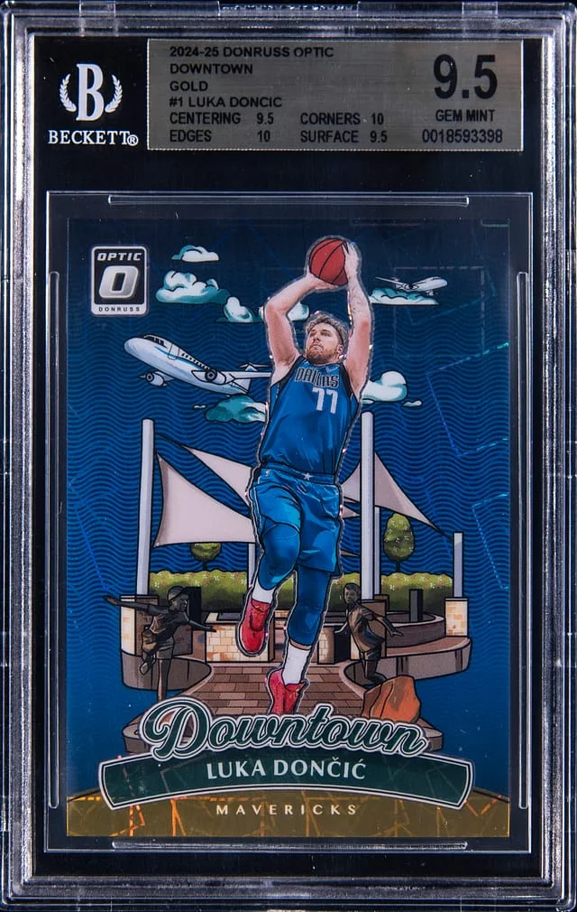 2024-25 Panini Donruss Optic Luka Doncic Slammy! Gold #1 card image