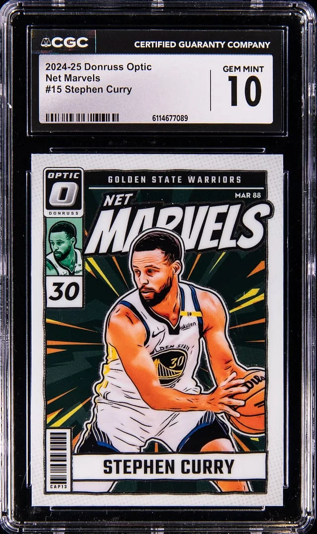 2024-25 Panini Donruss Optic Stephen Curry Net Marvels #15 card image