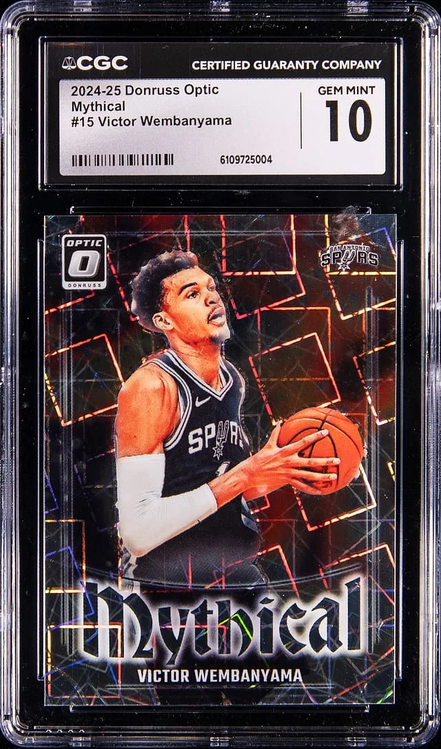 2024-25 Panini Donruss Optic Victor Wembanyama Mythical #15 card image