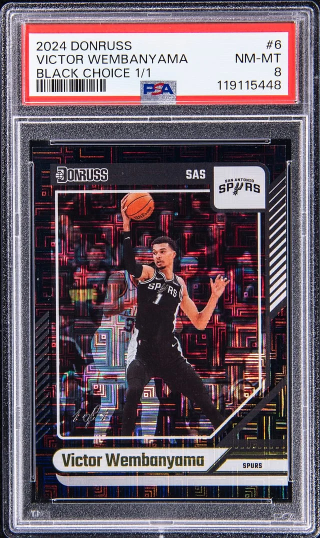 2024-25 Panini Donruss Victor Wembanyama Black Choice #6 card image