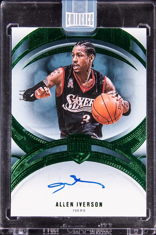 2024-25 Panini Eminence Allen Iverson Autographs Emerald #24 card image