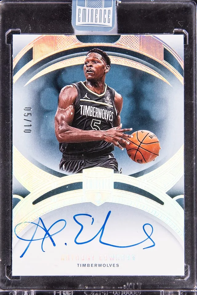 2024-25 Panini Eminence Anthony Edwards Autographs Gold #15 card image