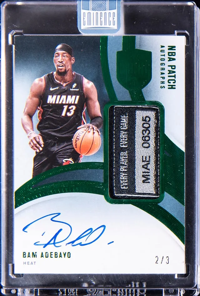 2024-25 Panini Eminence Bam Adebayo NBA Patch Autographs Emerald #NBA-BAM card image