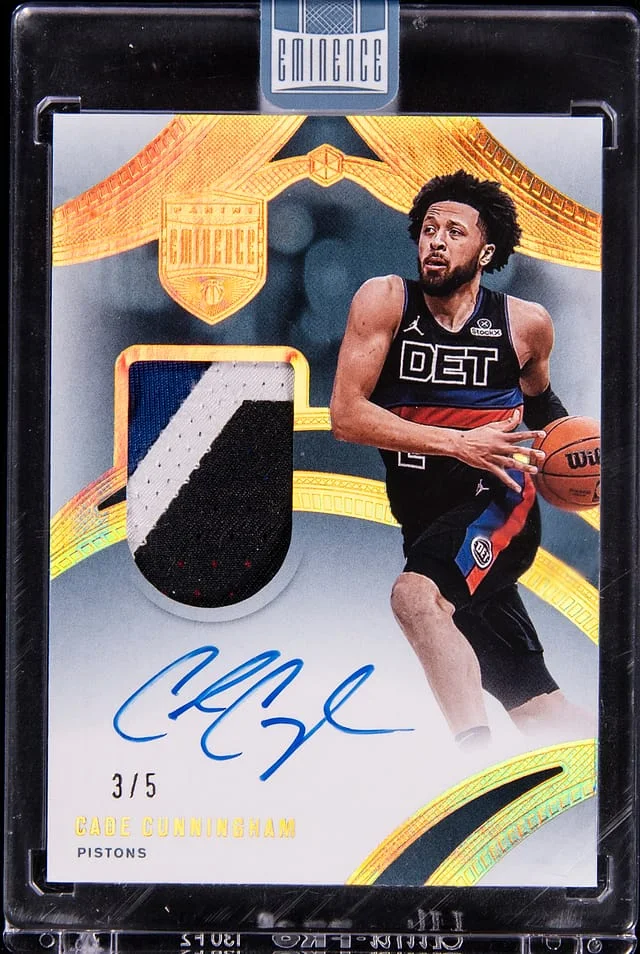 2024-25 Panini Eminence Cade Cunningham Patch Autograph Gold #EPA-CUN card image