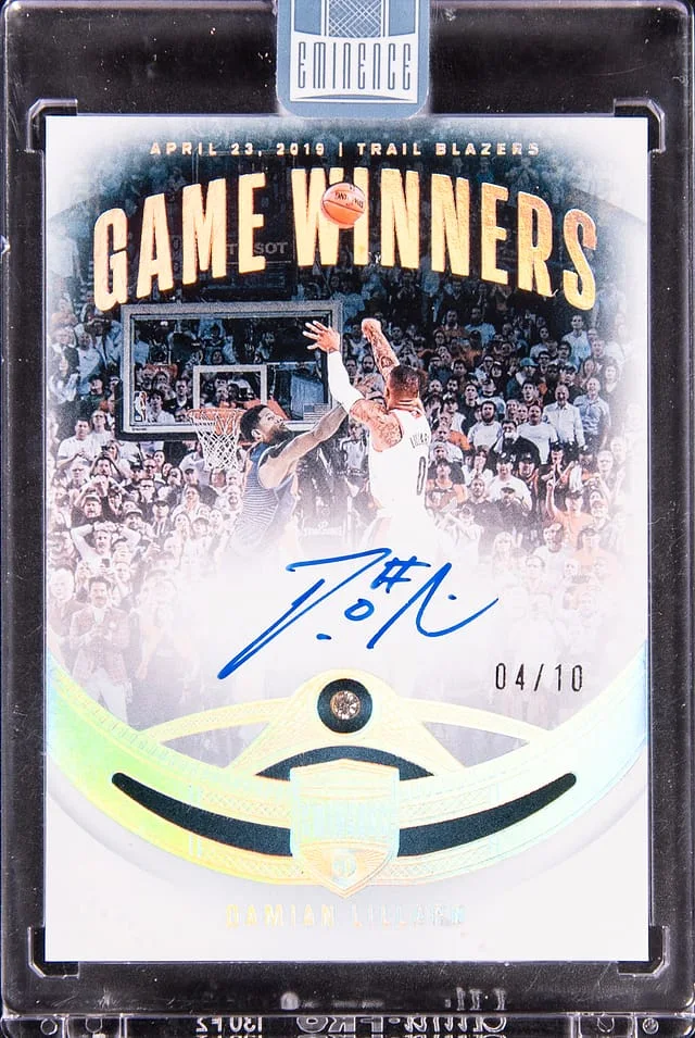 2024-25 Panini Eminence Damian Lillard Game Winners Diamond Signatures #GW-LIL card image