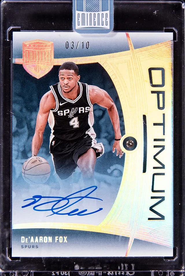 2024-25 Panini Eminence De'Aaron Fox Optimum Diamond Autograph #ODA-FOX card image