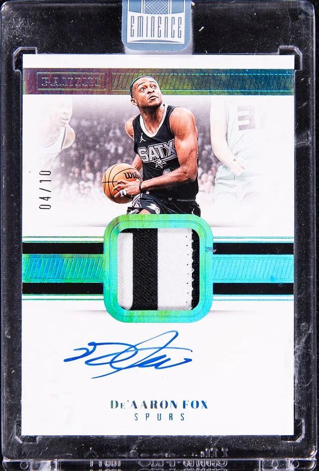 2024-25 Panini Eminence De'Aaron Fox Patch Autograph #PA-DF card image
