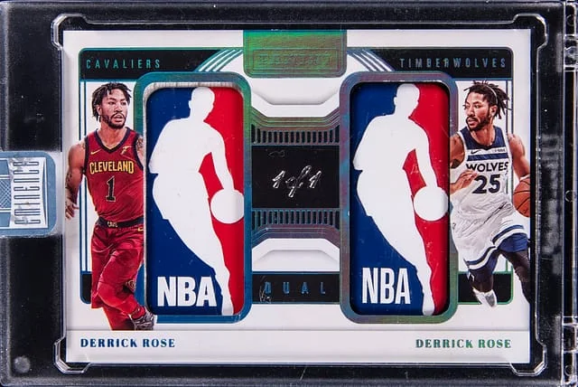 2024-25 Panini Eminence Derrick Rose Dual Logoman #DL-ROS card image