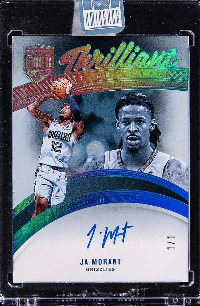 2024-25 Panini Eminence Ja Morant Thrilliant Signatures #TS-JAM card image