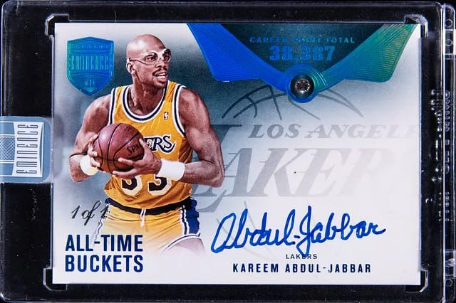 2024-25 Panini Eminence Kareem Abdul-Jabbar All-Time Buckets #ATB-KAJ card image