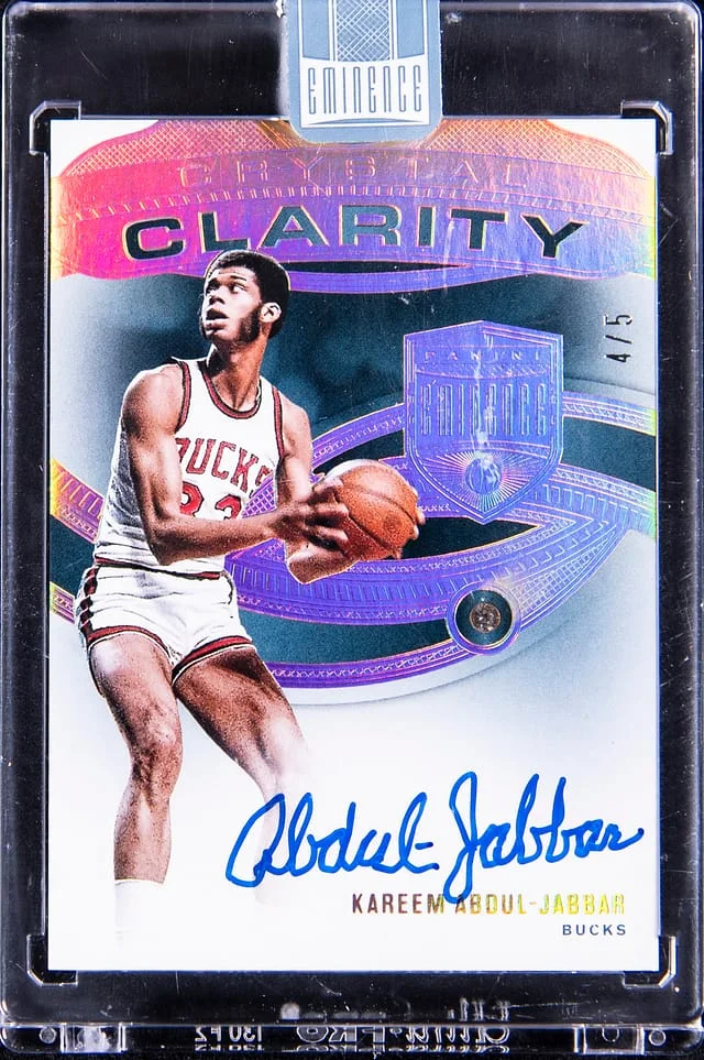 2024-25 Panini Eminence Kareem Abdul-Jabbar Crystal Clarity #CCD-KAJ card image