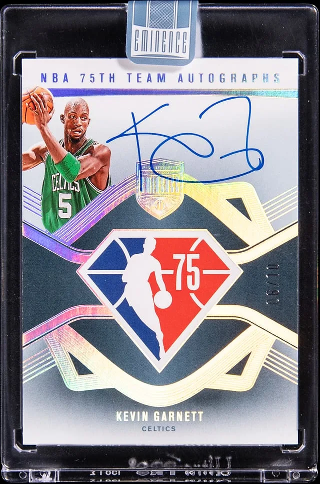 2024-25 Panini Eminence Kevin Garnett NBA 75th Team Autographs #NBA-KEV card image