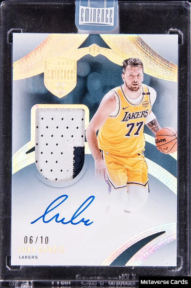 2024-25 Panini Eminence Luka Doncic Patch Autograph #EPA-DON card image