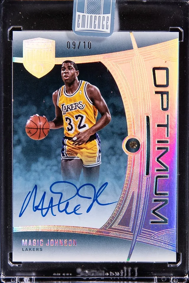 2024-25 Panini Eminence Magic Johnson Optimum Diamond Autographs #ODA-MAG card image