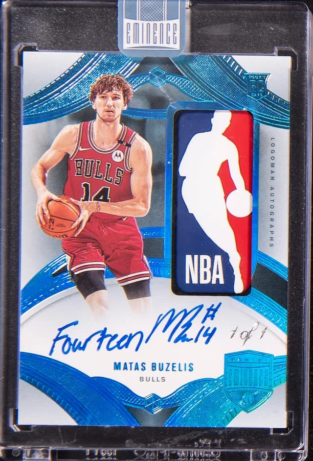 2024-25 Panini Eminence Matas Buzelis Logoman Autographs #ELA-BUZ card image