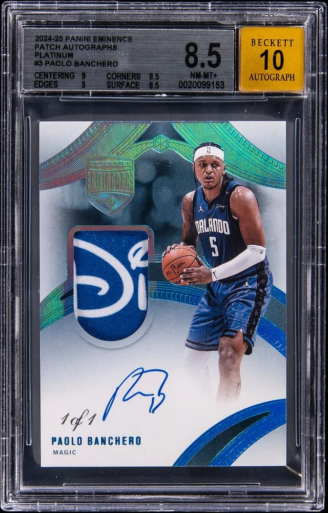 2024-25 Panini Eminence Paolo Banchero Patch Autographs Platinum #EPA-PAO card image