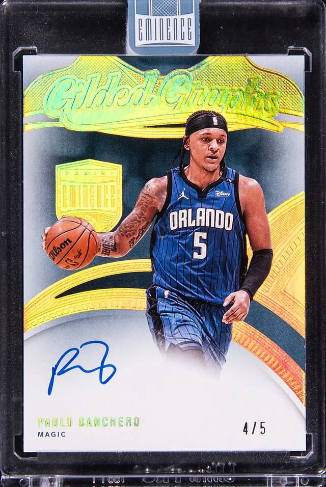 2024-25 Panini Eminence Paolo Banchero Gilded Graphs Gold #GG-PAO card image