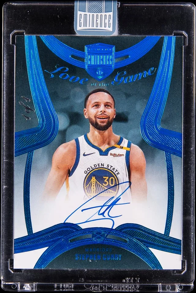 2024-25 Panini Eminence Stephen Curry Love Of The Game Signatures Platinum #LGS-CUR card image
