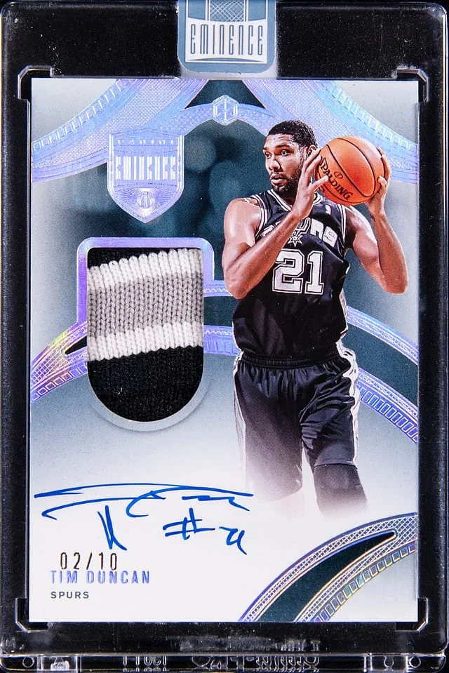 2024-25 Panini Eminence Tim Duncan Patch Autographs #EPA-TDS card image