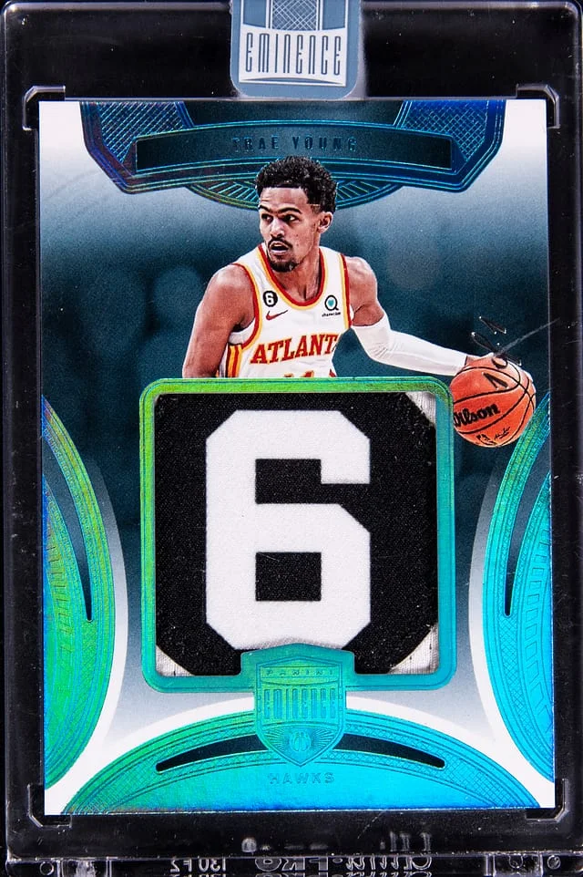 2024-25 Panini Eminence Trae Young Jumbo Memorabilia #MEM-TRA card image