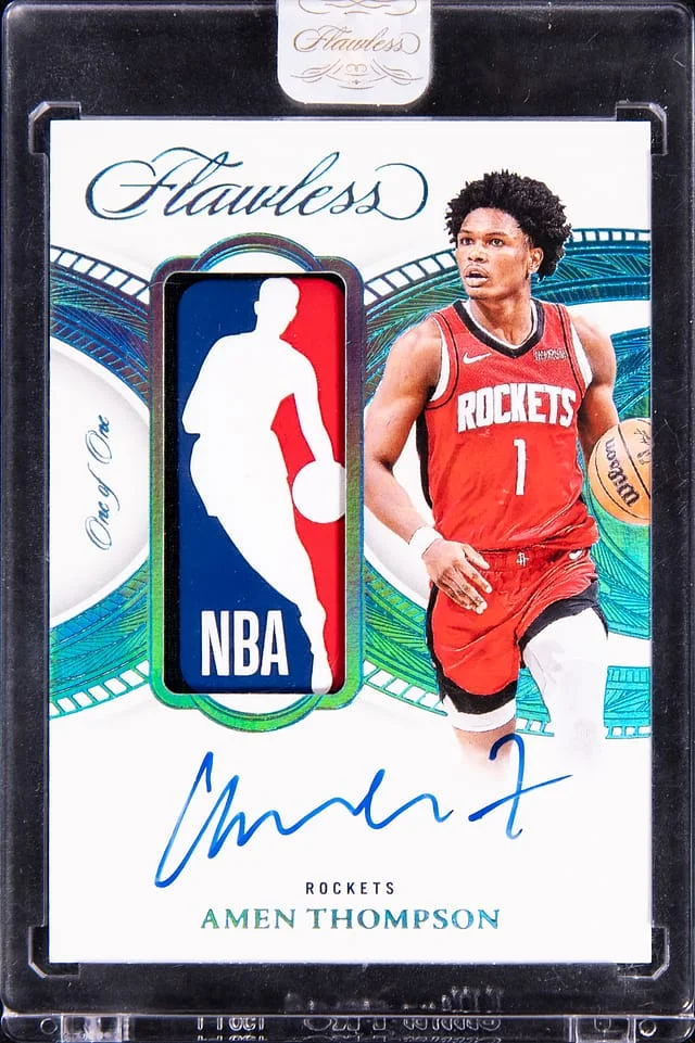 2024-25 Panini Flawless Amen Thompson Logoman Autographs #LGA-AMT card image