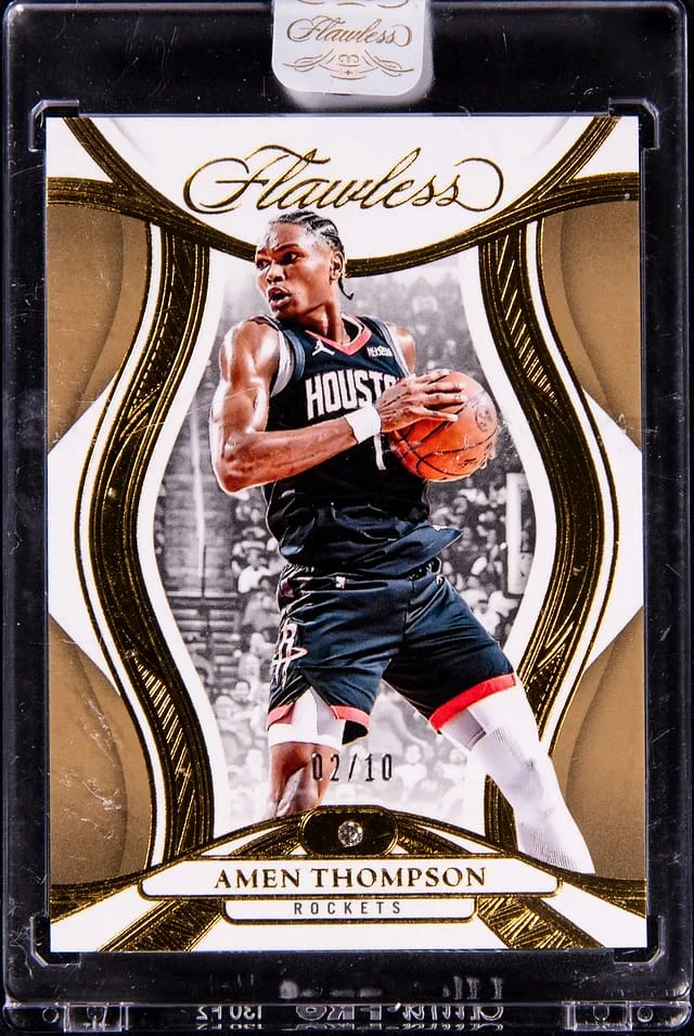 2024-25 Panini Flawless Amen Thompson Relic Card - Panini Encased Diamond #51 card image