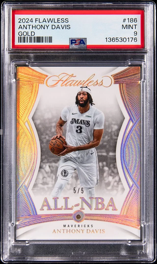 2024-25 Panini Flawless Anthony Davis Diamond Gold #186 card image