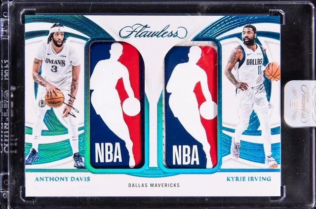 2024-25 Panini Flawless Anthony Davis/Kyrie Irving Dual Logoman #DLM-ATK card image