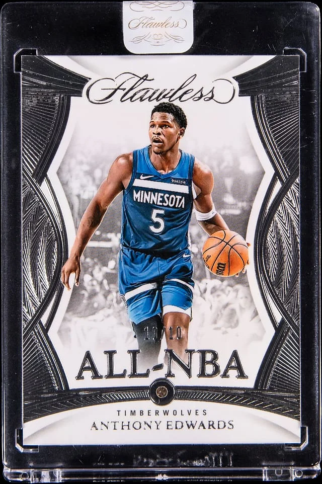 2024-25 Panini Flawless Anthony Edwards Diamond All-NBA #189 card image