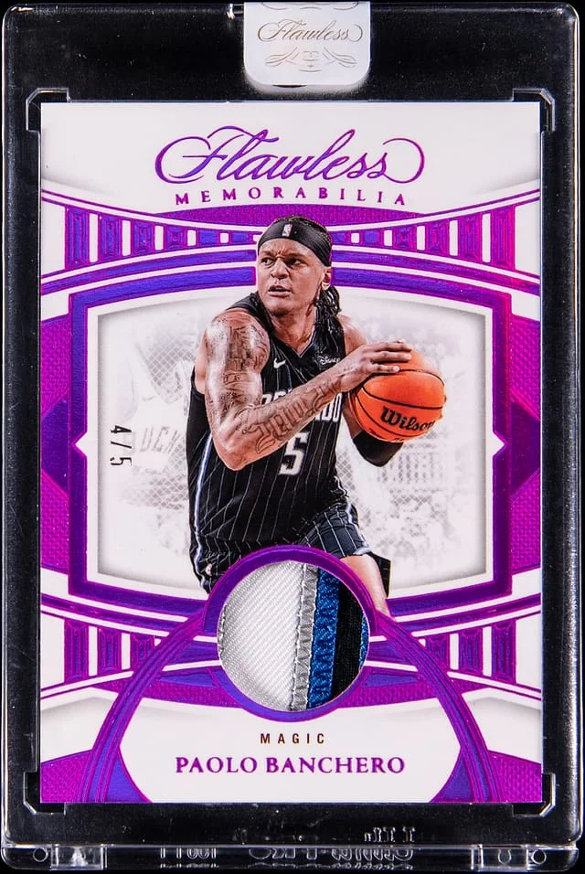 2024-25 Panini Flawless Banchero Game-Used Path Card - Panini Encased Memorabilia #Paolo card image