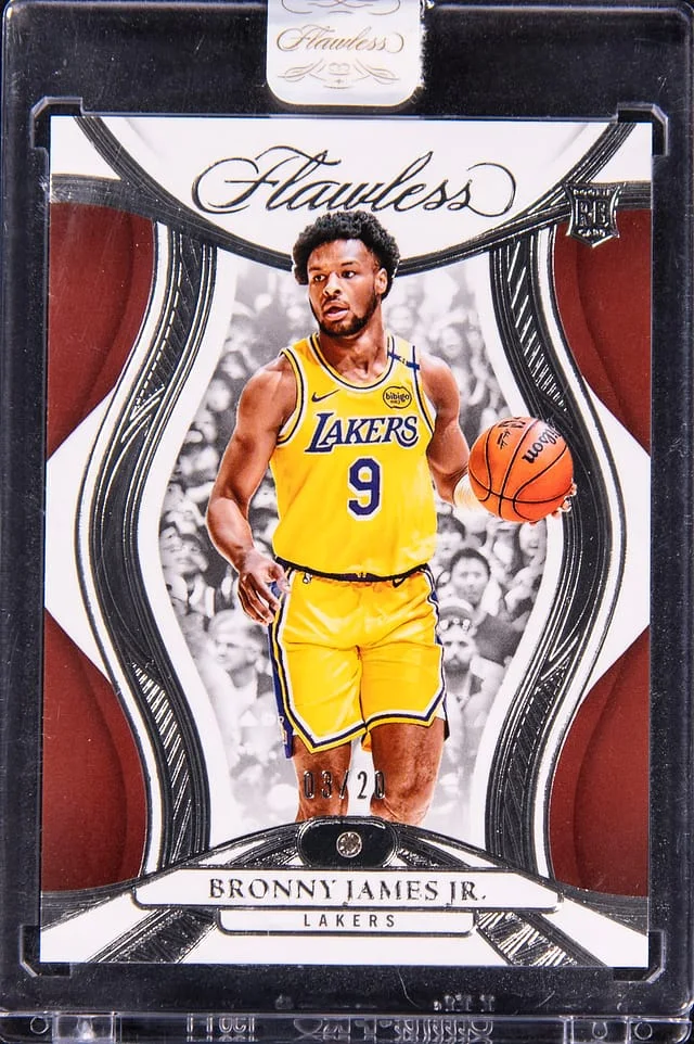 2024-25 Panini Flawless Bronny James Relic - Panini Encased #76 card image